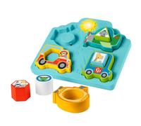 Fisher-Price Jouet 2-en-1 Puzzle Véhicules HRP31 - Sonore et lumineux, Trieur de formes dès 9 mois