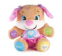 Fisher-Price la sœur de Puppy Eveil Progressif jouet bébé, peluche interactive, plus de 50 chansons et 3 niveaux, version française, 6 mois et plus, FPP52