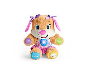 Fisher-Price la sœur de Puppy Eveil Progressif jouet bébé, peluche interactive, plus de 50 chansons et 3 niveaux 6 mois et plus, Version: Italien, FPP54