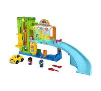 Fisher-Price Le Garage Lumineux Little People avec Lumières, Voiture, Rampe Et Contenu Éducatif Éveil Progressif, Version Française, Jouet Enfant, Dès 3 Ans, HRC59