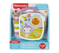 Fisher-Price - Le Livre des chansons du Singe Violet, Livre de Musique avec lumières et Sons pour l'apprentissage, Version Italienne, Jouet pour Enfants, 6+ Mois, JFN06