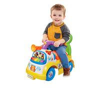 Fisher-Price - Licence Officielle - Trotteur Musical Jaune - Jouet Éveil Bébé 1 an - Sons, Lumières, Clavier, Roues Larges - Apprentissage de la Marche - Activités Motricité - Idée Cadeau Naissance