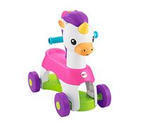 Fisher-Price Licorne Balade Musicale, Jouet à Promener avec Sons et Phrases Magiques, Version française, pour bébé dès 12 Mois, GLM37