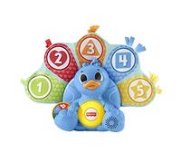 Fisher-Price Linkimals Jouet d’éveil Adam Le Paon Version française, lumières et Musique interactives, Chiffres et Couleurs, Jouet Enfant, Dès 9 Mois, HNN75