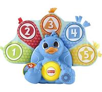 Fisher-Price Linkimals Jouet d'apprentissage pour bébés et Tout-Petits avec lumières interactives et Musique, comptage et Couleurs Paon Version Anglaise