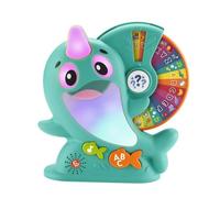 Jouet éducatif Linkimals Solal le Narval de Fisher-Price avec sons et lumières pour bébé de 18 mois et plus