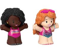 Fisher-Price Little People Barbie Ensemble de figurines de natation avec 2 personnages pour jeu de simulation préscolaire pour enfants à partir de 18 mois
