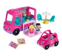 Fisher-Price Little People Barbie, jouet musical pour tout-petits, camion à cupcakes, avec 9 pièces pour jeux de rôle, pour enfants de 18 mois et