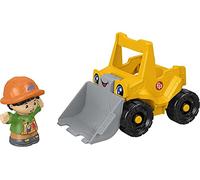 Fisher-Price Little People Bulldozer, push-along toy construction vehicle with figure for toddlers and preschool kids ages 1 to 5 years