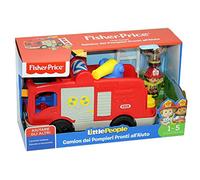 Fisher-Price Little People Camion de Pompier, version italienne, 12 mois et plus, FPV32