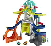 Fisher-Price Little People Circuit avec Lanceur et loopings avec 2 Voitures incluses, Jouet pour bébés et Enfants de 18 Mois et Plus, GMJ12