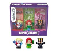 Fisher-Price Little People Coffret Collector Little People Super-vilains DC en édition spéciale pour Les Fans de Bandes dessinées, 3 Figurines dans Un Emballage à Exposer , JKR80