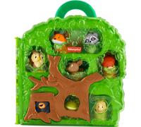 Fisher-Price Little People - Coffret de jeu pour tout-petits - Amis de la for t - Coffret de transport avec figurines d'animaux pour jeux de r le