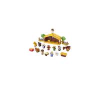 Fisher-Price Little People Cr che de No l pour tout-petits avec lumi res musicales et 18 pi ces pour les jeux de No l partir de 1 an