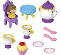 Fisher-Price Little People - Disney Princess Time for Tea with Belle, Ensemble de Jeu de 10 pièces pour Tout-Petits et Enfants d'âge préscolaire