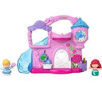 Fisher-Price Little People Disney Princesses Coffret château avec Figurines Ariel et Cendrillon, Jouet pour Enfant, 18 Mois et Plus, GLT80