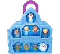 Fisher-Price Little People Jouet pour tout-petits Disney La Reine des Neiges avec étui de transport avec figurines pour jeu de simulation pour enfants à partir de 18 mois
