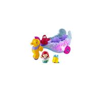 Fisher-Price Little People Jouet pour tout-petits Disney Princess Ariel V hicule musical lumineux avec 2 figurines pour les 18 mois et plus