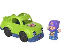 Fisher-Price Little People Race Car, Push-Along Vehicle and Figure Set for Toddlers and Preschool Kids Ages 1-5 Years
