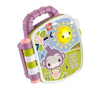 Fisher-Price Livre interactif Comptines du Singe Violet avec effets sonores et lumineux pour les bébés à partir de 6 mois, version française, JFN05