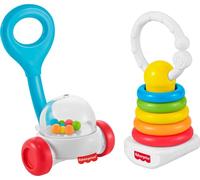 Fisher-Price Lot de hochets de dentition et d'activités sensorielles pour le développement des nouveaux-nés à partir de 0 mois