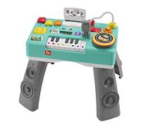 Fisher-Price Ma Table d’Activités de DJ Rires & Éveil | Table d'Activité Bébé Lumineuse et Musicale | Jouet d'Éveil Progressif dès 6 Mois | 3 Modes et Plus de 100 Sons, Version: Allemande, HRB63