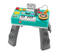 Fisher-Price Ma Table d’Activités de DJ Rires & Éveil | Table d'Activité Bébé Lumineuse et Musicale, Version: Anglais, UK; Italien; Portuguese; Espagnol, Castillan, HXG08