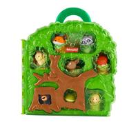 Fisher-Price Little People Jouet pour tout-petits Forest Friends Étui de transport avec figurines d'animaux pour jeu de simulation pour enfants à partir de 1 an