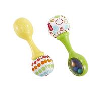 Fisher-Price Mes Premières Maracas jouet musical, hochets adaptés aux mains de bébé, allient divertissement et douceur, 3 mois et plus, BLT33