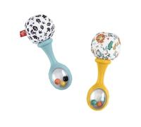Fisher-Price-Mes Premiers Maracas-Jouet d’éveil 2 hochets dès 3 mois HMF34