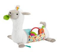 Fisher-Price Mon Coussin d'Éveil Lama, Coussin d'Appui en Peluche pour Bébé