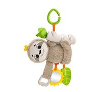 Fisher-Price Mon Paresseux d'Activités, Peluche Bébé À Transporter Ou à Accrocher à La Poussette, Boîte Fermée, Dès La Naissance, GHL39