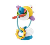 Fisher-Price Mon Petit Avion d’Activités, Jouet d'éveil bébé pour Chaise Haute avec Ventouse, Lavable au Lave-Vaisselle, 3 Mois et Plus, GWW53