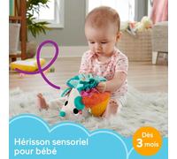 FISHER-PRICE Mon Petit hérisson sensoriel - Peluche d'éveil Bébé - Dès la naissance - Fisher-Price - HBP42