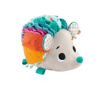 Fisher-Price - Mon Petit Hérisson Sensoriel - Peluche Ã‰Veil des Sens De Bébé - 8 Textures, 3 Sons - Boucles Attache-Jouets - Cadeau Dès La Naissance, HBP42