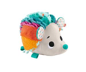 Fisher-Price - Mon Petit Hérisson Sensoriel - Peluche Ã‰Veil des Sens De Bébé - 8 Textures, 3 Sons - Boucles Attache-Jouets - Cadeau Dès La Naissance, HBP42
