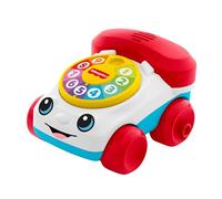 Fisher-Price Mon Premier Téléphone Animé à Pousser, avec des effets sonores pour le jeu d’éveil à quatre pattes, à partir de 6 mois, JKD56