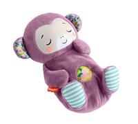Fisher-Price Veilleuse musicale en peluche Mon Singe Câlins JLH41 Violet – Respiration et lumières