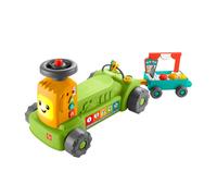 Fisher-Price Mon Tracteur De La Ferme 4 En 1 Rires Et Éveil Avec Remorque À Tirer-Jouet D'éveil Version Multilangues
