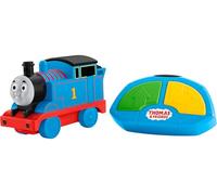 Fisher-Price My First Thomas & Friends R/C Thomas, battery-powered remote-controlled train engine with character phrases for toddlers, GPV86