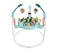 Fisher-Price Nacelle à oscillation verticale Jumperoo Coins Colorés Centre d’activités avec musique, sons, lumières et jeux d’éveil, HNX59