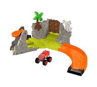 Fisher-Price Nickelodeon HRB31 Blaze Slam & Soar Blaze Circuit chargé d'action avec 3 possibilités de démarrage et 3 cibles de Destruction pour Enfants à partir de 3 Ans