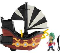 Fisher-Price Nickelodeon Santiago of The Seas Bonnie Bones Figure & El Calamar Pirate Ship Toy for Preschool Pretend Play Ages 3 Years and up