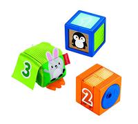Fisher-Price – Jouet d'éveil – Nouveaux Cubes d'Éveil Surprises – Bleu G
