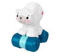 Fisher-Price – Jouet d’éveil pour bébé – Ours polaire à poursuivre JDL63, véhicule d’activités sensoriel dès 9 mois