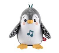 Fisher-Price Peluche Musicale Pingouin, Pour Le Jeu À Plat Ventre, Avec Musique Et Mouvement, Favorise La Vue, Le Toucher Et L’Ouïe, Effet Apaisant, Jouet Enfant, Dès LA NAISSANCE, HNC10