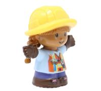 Fisher-Price Pièce de rechange pour chantier de construction Little People DXB23 et GWD30 - Figurine de rechange pour ouvrier du bâtiment