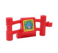 Fisher-Price Pièce de rechange pour jeu de collection Little People Animal Sound Zoo Ferme Safari 77949 - Poteau de clôture rouge de rechange avec autocollant oiseau