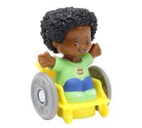 Fisher-Price Pièce de rechange pour jeu de collection Little People pour l'école, le sport, la famille ou le parc HXH05 - Garçon afro-américain en fauteuil roulant