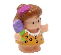 Fisher-Price Pièce de rechange pour jeu de collection Little People Prehistoric Cavemen Dinoland K6692 - Femme des cavernes hispanique tenant une fleur